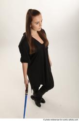 ANGELIA WITH BLUE LIGHTSABER